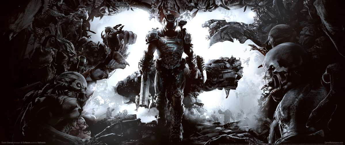Doom Eternal ultrawide wallpaper or background 04