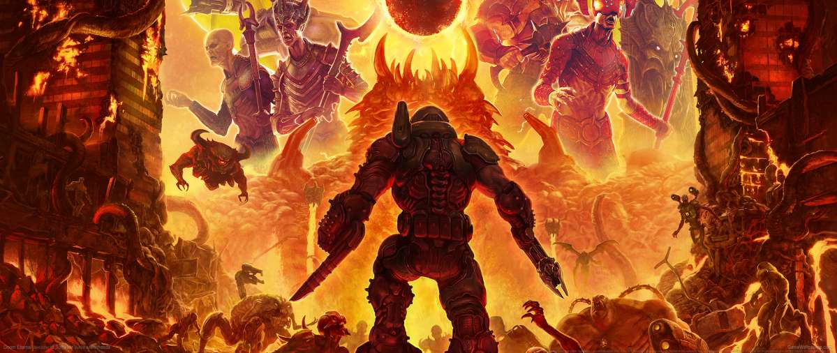 Doom Eternal ultrawide wallpaper or background 05