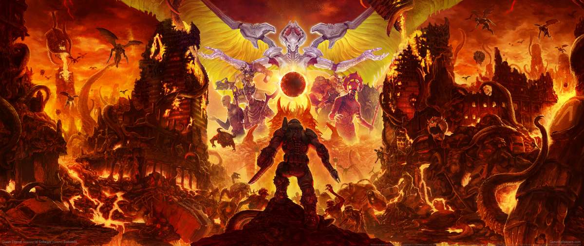 Doom Eternal ultrawide wallpaper or background 08