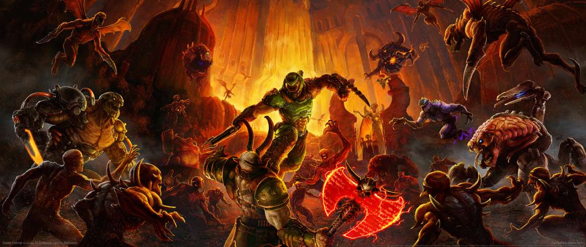 Doom Eternal ultrawide wallpaper or background 09