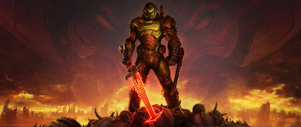 Doom Eternal ultrawide wallpaper or background 13
