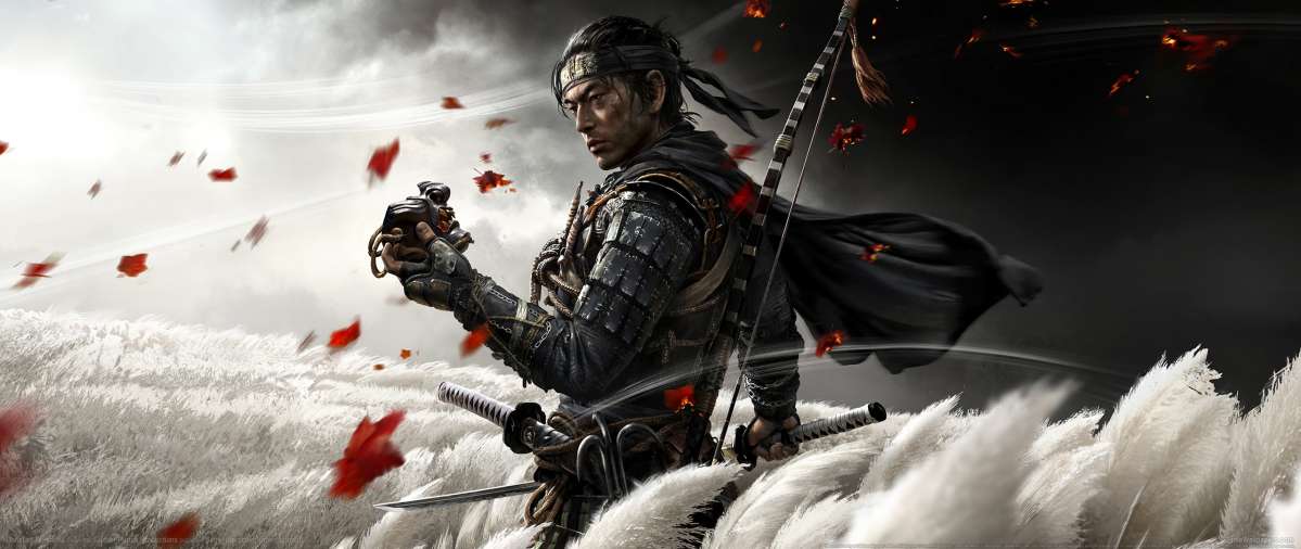 Ghost of Tsushima ultrawide wallpaper or background 01