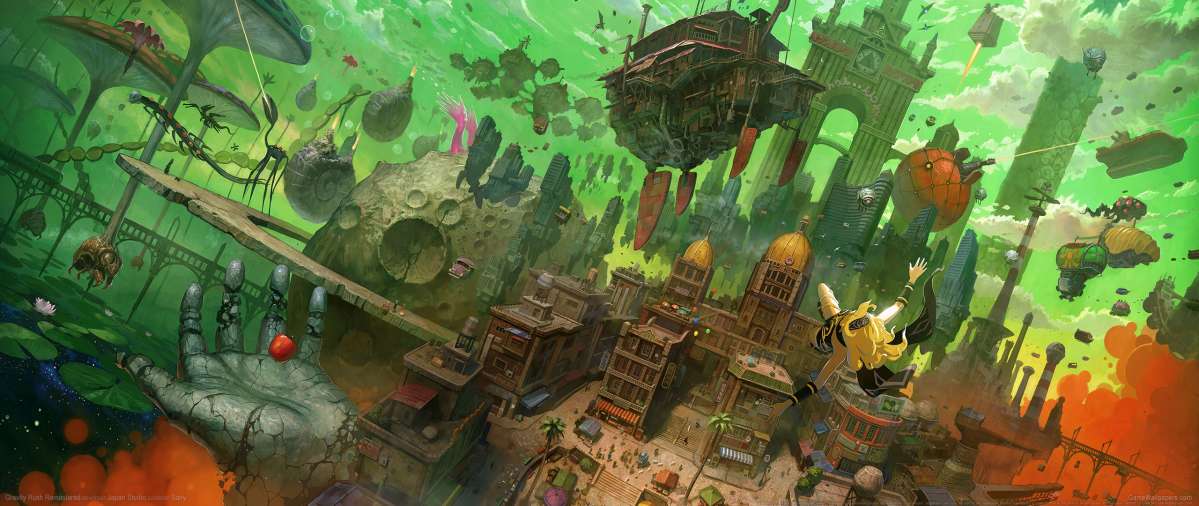 Gravity Rush Remastered ultrawide wallpaper or background 03